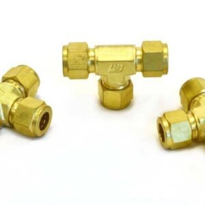 Brass-Compression -3-Way-T-Connector